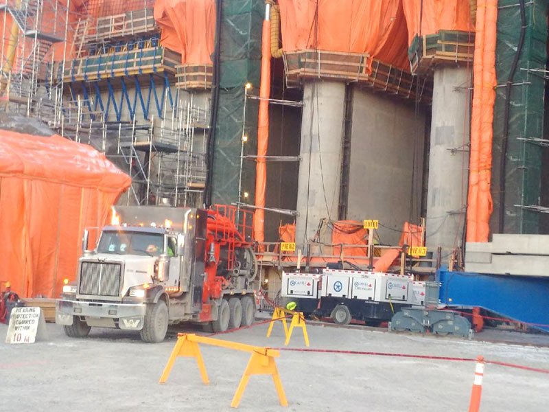 cahill heaters used on large cement curing project