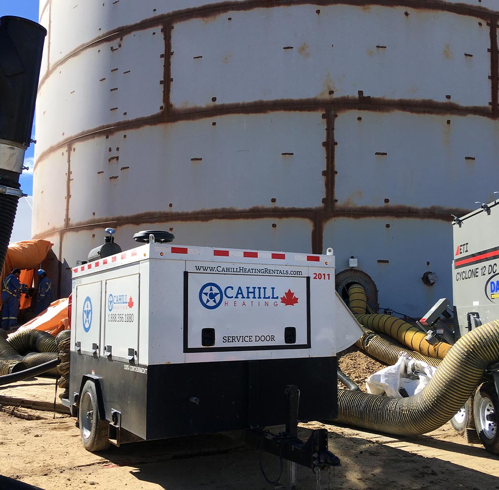 ch15ms jet heater being used for tank coatings project