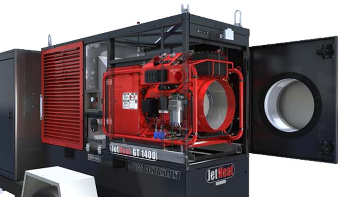 image showing engine replacement on the GT1400 heater