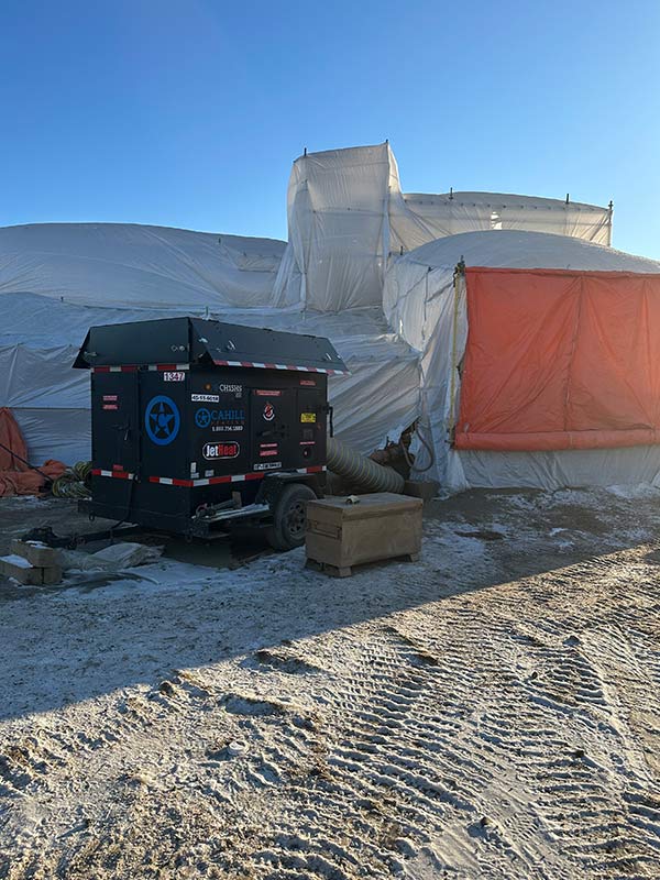 A Cahill unit set up