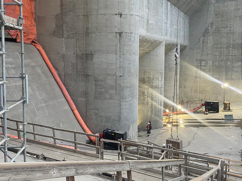 A construction site